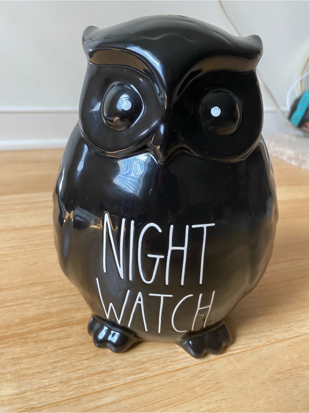 Rae Dunn Fall Night Watch Owl Ceramic Figurine